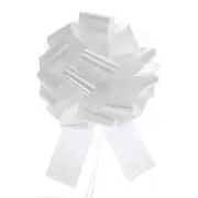 18 Inch Big Car Pull Bow, Giant Gift Wrapping Bow Ribbon for Cars Decor, White