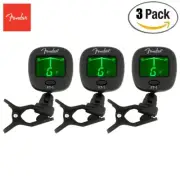 3-PACK Fender FT-1 Pro Clip On Chromatic Tuner For Guitar, Bass, Violin, Ukulele