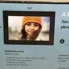 NEW! AURA Gallerie Photo Frame Digital WiFi Charcoal AF500-BLK 10.6” X 7.5”