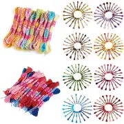 1Bag Gradient Color 1.0mm Polyester Embroidery Floss Cross Stitch Threads Crafts