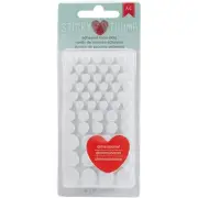 Sticky Thumb Dimensional Adhesive Foam 275/Pkg-White Dots,Assorted Sizes ST34027