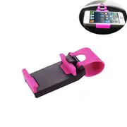 2Pcs Car Steering Wheel Phone Mount Universal Portable-Pink