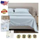 Luxury 100% Egyptian Cotton Split King Sheet Set - 600 Thread Count Light Blue