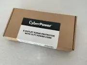 CYBERPOWER 6-OUTLET SURGE PROTECTOR WITH 12FT POWER CORD MODEL CSB6012 sealed