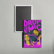 Drop the Mic Mini TV Show Poster Fridge Locker Magnet