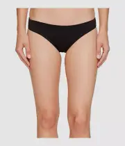 $197 Seafolly Women's Black Low-Rise Mini Hipster Bikini Bottom Swimwear US Sz 8