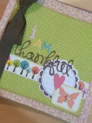 "I Am Thankful" 3-Ring Binder Mini Album