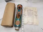 NIB Kids Play Walkie Talkie Tudor Phone Vintage Antique 1950's Strin Combat Army
