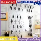 Big Flower Tulle Blackout Curtains Window Drape for Bedroom Decor(Grey)