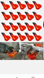 24pcs Automatic Bird Coop Poultry Chicken Fowl Drinker Waterer Drinking Cups