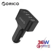 ORICO 48W 4 Port USB Car Charger Adapter Socket Quick Charge 2.4A 9.6A