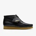 Clarks Originals Men's Wallabee Boots Black Smooth Leather 26179167