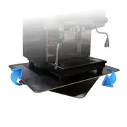 Concept Art Rotating Service Table - Stainless Steel