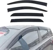 AUSGO Weathershields Compatible with Nissan Dualis 2007-2014, Weather Shields Window Visors Wind Deflectors Sun Rain Guard 4PCS Set