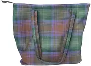 [Briomhar] Tartan Tote Bag for Women - Plaid Wool Zippered Tote Bag Made in Scotland