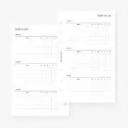 Franklin Covey Compact Habit Tracker Planner Insert Agenda Refill for White