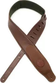 Levy's MGS83CS Garment Leather Guitar Strap - Brown (3-pack) Bundle