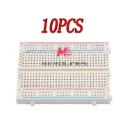 10PCS Mini Universal Solderless Breadboard 400 Contacts Tie-points Available New