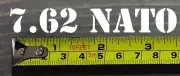 7.62 Nato Sticker Decal 3.5" Ammo Can Box Ammunition Case 7.62 x 51 MM White