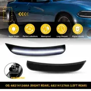 2x LED Rear Side Marker Light Fit 2015-2022 Dodge Charger Smoke Lens White Lamps