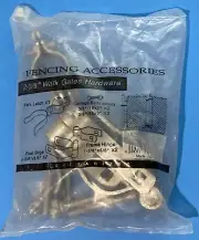 Fencing Accessories 2-3/8” Walk Gate Hardware Post Hinge Fork Latch frame hinge
