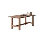 Alagie FSC Graded Solid American Oak Dining Table with Large Slab Top 180cm/2...