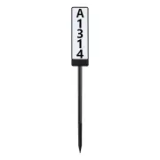 Outdoor Door Number Light Solar Powered Doorplate Light Double-sided Solar Ground Plug Waterproof LED Letter Number Plat