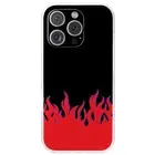 Designer Case For Apple iPhone (16,15,14,13,12,11,X,8,7),Red Flames Print