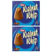909828 2 X 180g BOX OF NESTLE WALNUT WHIP MARSHMALLOW AND CHOCOLATE 6 PACK