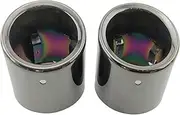 Accessoir De Exhaust Tip Muffler End Tip Protector Cover Tail Decorative Tip Parts Compatible For Bmw Z4 28I 30I 35I 2009-2016 E89 Decoration(Black 1Pair)