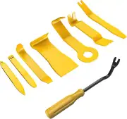 8PCS Auto Trim Removal Tool Kit | Car Audio Dash Panel Fastener Remover (Yellow)