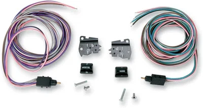 DS Black Radio Handlebar Switch Kit for Harley Dyna Fat Bob 08-13