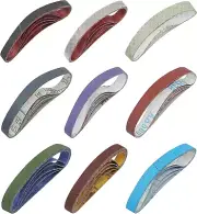 45 Pcs 1/2 x 12 Replacement Sharpening Belt Kit for Official Work Sharp New