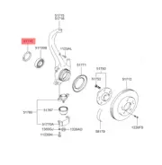 Original Hyundai 5171837000 Retaining Ring ix35 ix40 Santa Fe Sonata Tuscon Xg (for: Hyundai)
