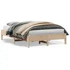 vidaXL Bed Frame 150x200 cm Solid Wood Pine