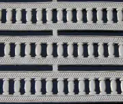 GERMAN DRESDEN Gold Foil Border Trim Braid Die Cut Scrap GREEK COLUMNS