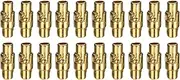 uxcell 20pcs Leather Cord End Clasp 3mm Hole Magnetic Cord End Caps Closures Leather Bracelet Buckle for Jewelry Making DIY Supplies Crafts, Gold Tone