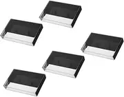 TOGEVAL 6pcs Retro Tape Cassette Tape Organizer Audio Cassette Tape Storage Cassette Storage Cassette Tape Storage Holders Cassette Cases Cassette Holder Cassette Tape Rack Black Plastic