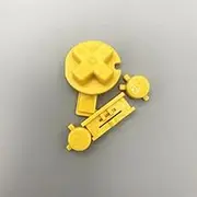 5PCS Replacement Parts Power ON Off Buttons A B Buttons Keypads D Pad for Gameboy Color GBC Console (Yellow)