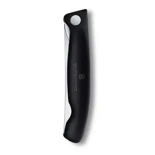 【Victorinox 瑞士維氏】SWISS CLASSIC 野餐刀(鋸齒11cm)-黑(6.7833.FB) 墊腳石購物網