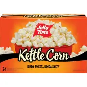 JOLLY TIME Kettle Corn Microwave Popcorn, 24 Ct (3 oz. Bags) Gluten-Free