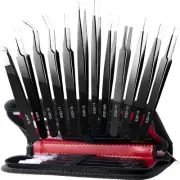 12 Pack Tweezers Precision Tweezers Set Craft Tweezer Kit Soldering Tweezers