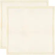 YSHIGUING Grade 90 Cheesecloth 20x20 Inch -100% Unbleached Cotton, Ultra Fine & Reusable for Straining, Cooking, Brewing, Cheesemaking - Hemmed Edges (2 Pack, 50x50cm)