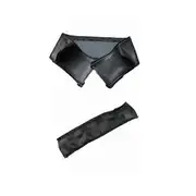 Pram Handle Pu Leather For Stokke Xplory V4 / V5 Baby Stroller Armrest Protective Case Covers Baby Carriage Accessories 2pcs black