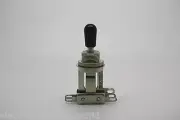SWITCHCRAFT SHORT STRAIGHT 3 WAY TOGGLE SWITCH PICKUP SELECTOR & BLACK TIP CAP