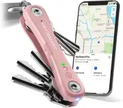 Key Organizer Keychain a Compact Trackable Keyholder with LED Flashlight