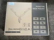Workstream Dual Monitor Adjustable Gas Spring Desk Mount 15 to 34",
