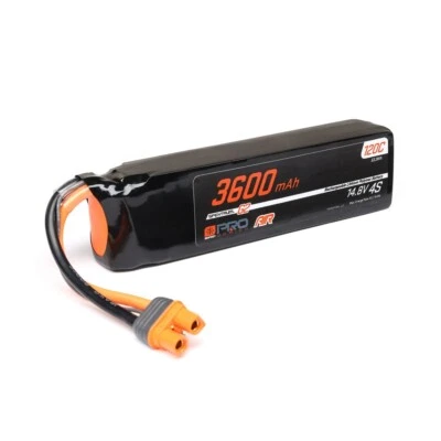 Spektrum 14.8V 3600mAh 4S 120C Smart G2 Pro Air LiPo Battery: IC3