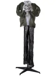 Animated Light Up Skeleton with Head in Hands Halloween Decoration
