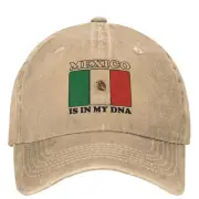 Mexico Is In My Dna Baseball Cap Mexican Flag Casual Men Women Trucker Dad Hat